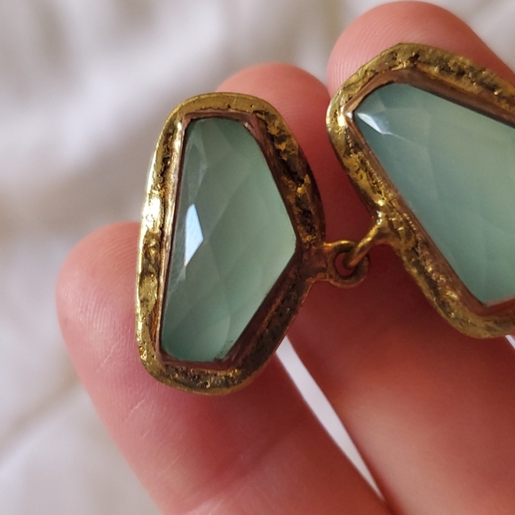 Natural stone drop earrings - Picture 4 of 6